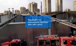 Başakşehir’de dokumacılık fabrikası alev alev yandı