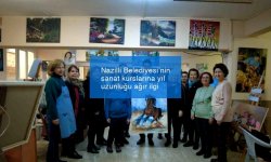 Nazilli Belediyesi’nin sanat kurslarına yıl uzunluğu ağır ilgi