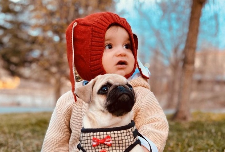 Yasin Türk'ün köpeği Dobi ve oğlu Kuzey Arel